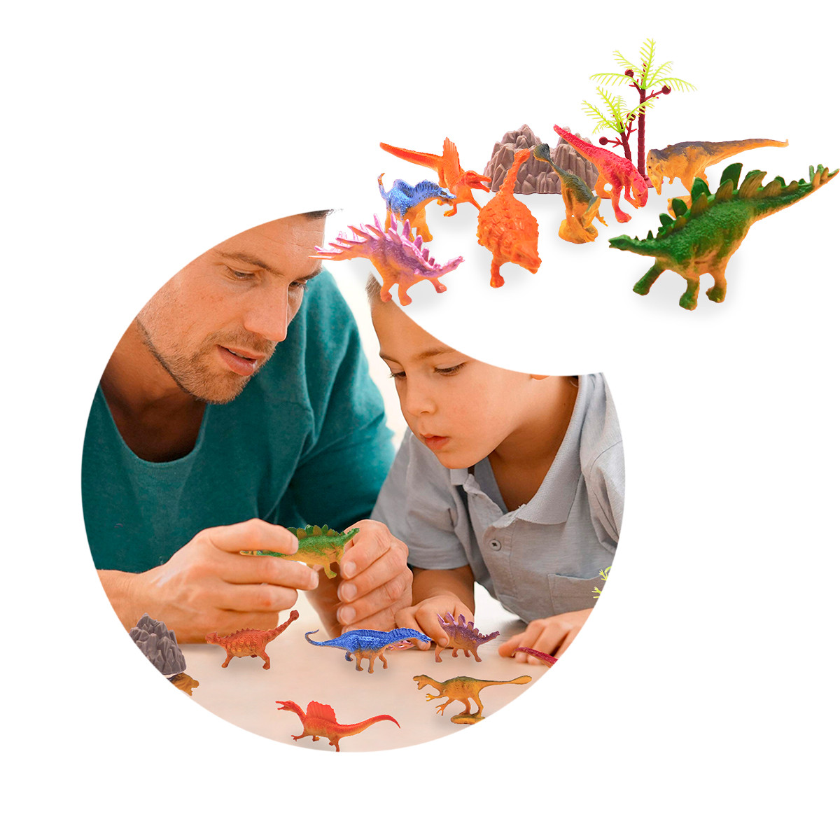 Miniatura 5 de Set Figuras Dinosaurios X8 GM1911-121